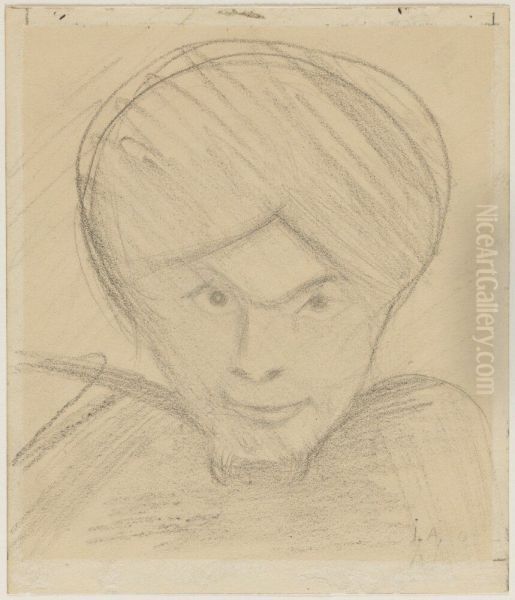 Sjalvportratt i turban - view 1