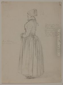 Staende kvinna, figurstudie by Jorgen Roed