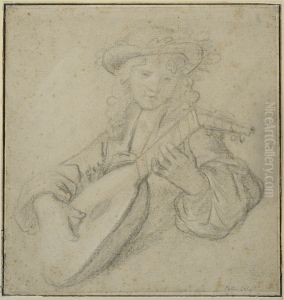 Lutspelare by Peter Lely
