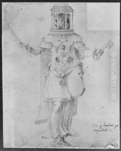 The two-headed Janus by Francesco Primaticcio