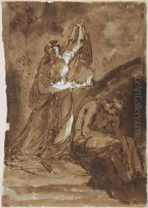 Fangelsescen. Lady Macbeth by Johan Tobias Sergel