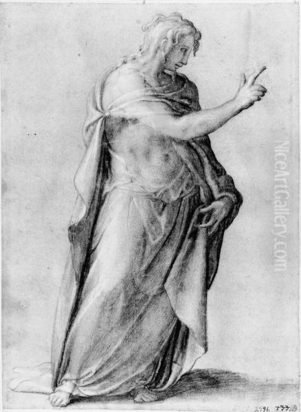 Study for Christ in the resurrection of Lazarus - view 1