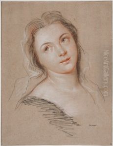 A Young Woman, Looking over Her Shoulder A Young Woman, Looking over Her Shoulder