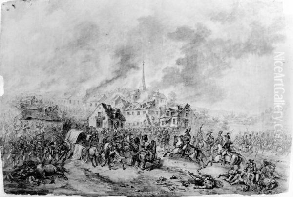 Forsvar av byn Zinckkoffen 1796 - view 1