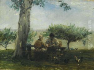 Le Jardin De La Ferme Saint Simeon, Honfleur by Adolphe Felix Cals