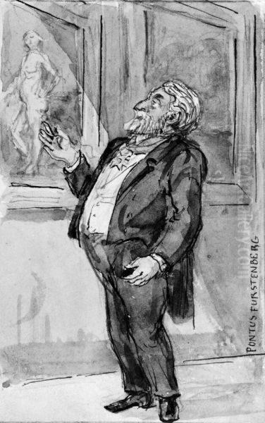 Pontus Furstenberg, grosshandlare. Skissbok "Nagra af mina samtida bekanta" - view 1