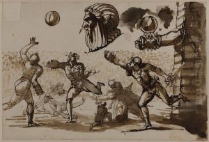 Roman ball players by Johan Tobias Sergel