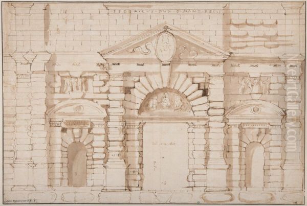 Project for the Porta del Te in Mantua - view 1