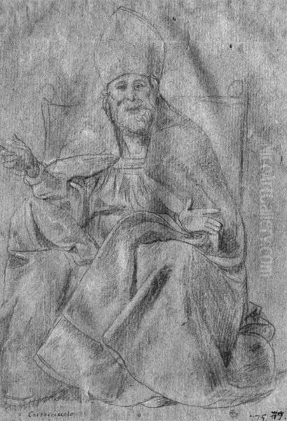 Seated Bishop- St. Simone Stock - view 1