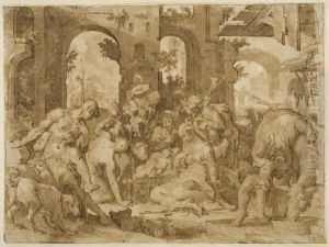Adoration of the Shepherds by Joachim Wtewael (Uytewael)