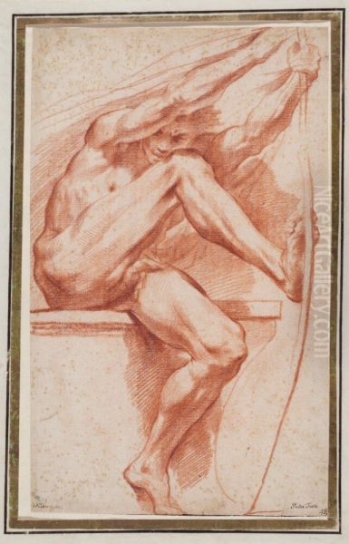 Study for the Figure of Apollo in "Summer" - view 1