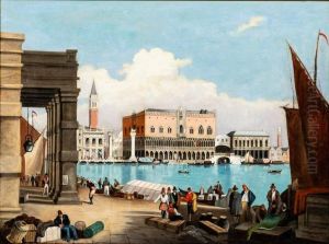 Doge's Palace, Venice by Samuel Prout