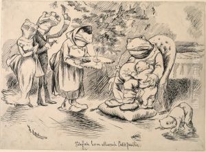 Julglaede hos en velhavede paddefamilie