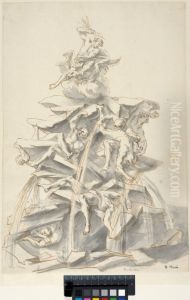 Design for a Fountain with Jupiter Striking the Giants Design for a Fountain with Jupiter Striking the Giants