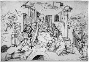 Konungarnas tillbedjan by Hans Burgkmair the elder