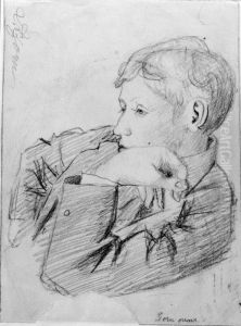Kamratportratt fran skolaren by Anders Zorn