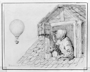 "Flaskehalsen". Illustration till sagan av H.C. Andersen "Flaskehalsen". Illustration till sagan av H.C. Andersen