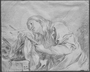 Den botfardiga Magdalena by Charles-Andre van Loo