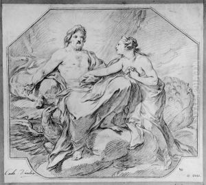 Jupiter och Juno by Charles-Andre van Loo