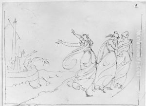Avresan till striden by Carl Wahlbom