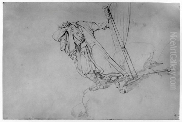 Skissbok, 20 blad, stridsscener, enstaka figurer m.m. - view 1