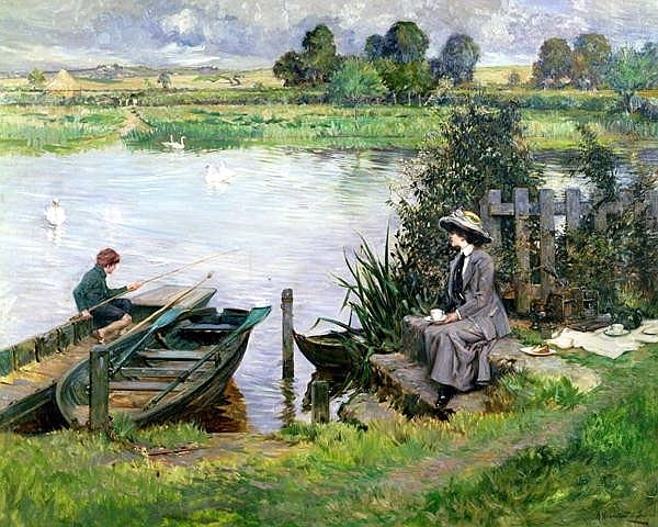 The Thames At Benson - view 1