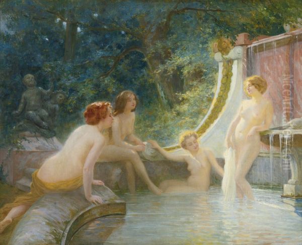 Young Bathers in a Fountain - view 1
