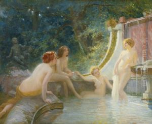 Young Bathers in a Fountain