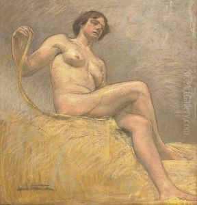 Madchen in Wolken No. 4 by Albert Maennchen