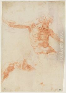 Figure studies, possibly for a triton Figure studies, possibly for a triton