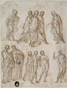 Figure Studies by Vittore Carpaccio