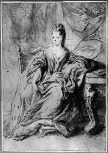 Portratt av Marie-Anne av Bourbon, prinsessa av Conti by Francois de Troy