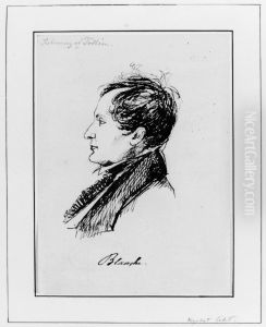 Portratt av August Blanche by Ferdinand Tollin