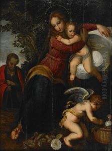 Heliga Familjen by Denys Calvaert