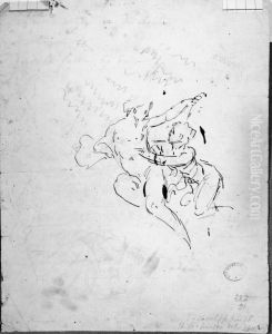 Venus och Adonis (?) by Guillaume Taraval