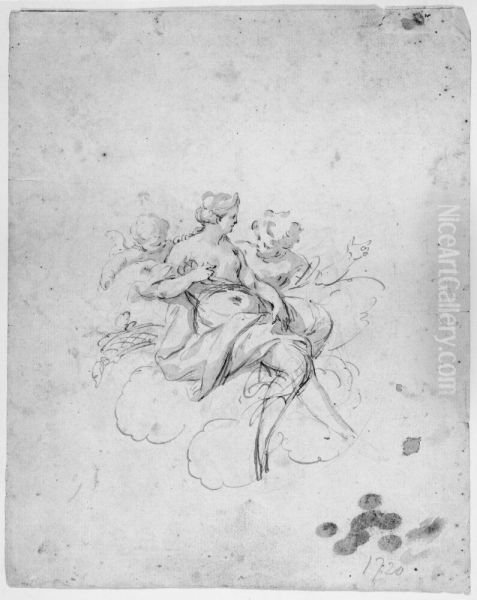 Venus, Adonis (?) och amorin - view 1