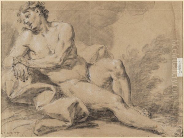 Reclining Male Nude - view 1