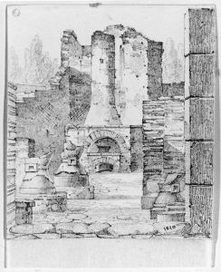 Ruin av en bagarbod i Pompeji by Gustaf Soderberg