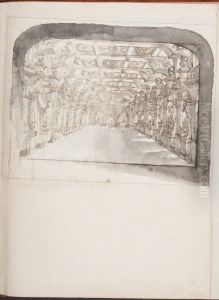 Teaterdekoration, galleri by Pierre Paul Sevin