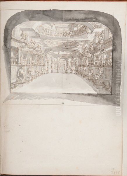 Teaterdekoration, palatsgard - view 1