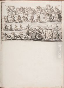 Jakttrofeer bars till Rom som introduktion till karnevalen den 4 februari 1668