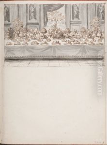 Bankettbord med trionfi, arrangerat for kardinal Leopold av Medici 1667 Bankettbord med trionfi, arrangerat for kardinal Leopold av Medici 1667