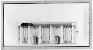 Forslag till dekor av ordenssal pa Stockholms slott by Carl Fredrik Sundvall