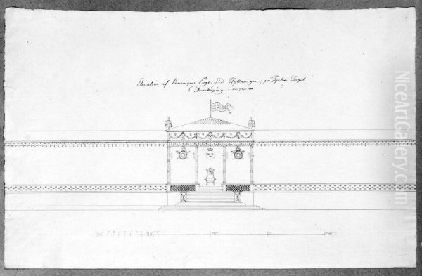 Forslag till dekor vid Gustav IV Adolfs kroning - view 1