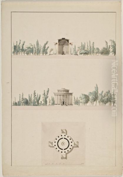 Forslag till karlekstempel pa Drottningholm - view 1