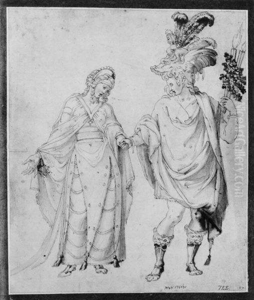 Mercury Leading a Woman by the Hand - view 1