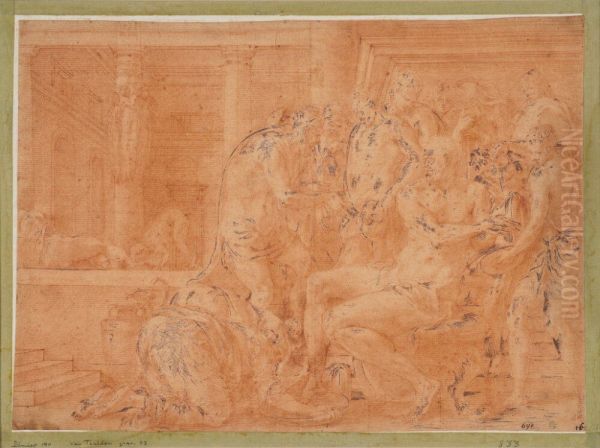 Odysseus tvattar sina hander - view 1