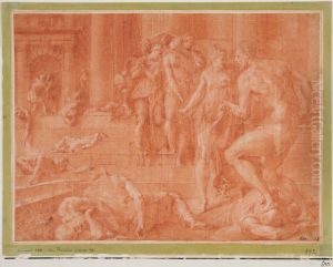 Ulysses Orders the Killing of Penelope's Servants by Francesco Primaticcio