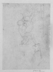 Studie av bronshast by Nicolas Poussin