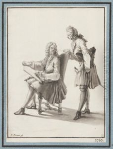 Larare och elev by Bernard Picart